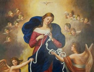 Dipinto storico di Maria che scioglie i nodi conservato ad Asburgo