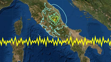 Mappa della distribuzione del danneggiamento causato dal terremoto del 1654 in Ciociaria