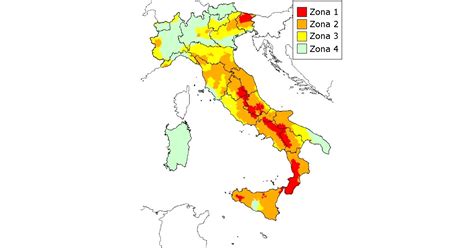 Infografica sulla classificazione sismica delle aree della Ciociaria