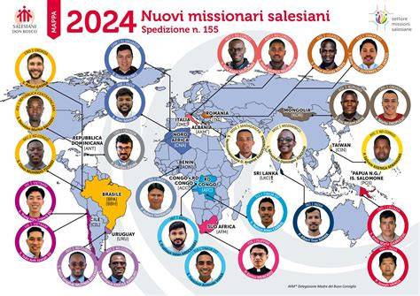 Mappa dell'espansione globale delle Missionarie della Carità nel mondo