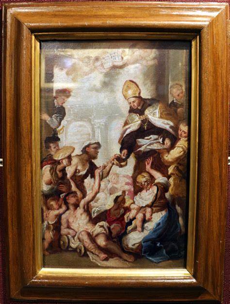 Bozzetto di Luca Giordano raffigurante la consacrazione di Montecassino