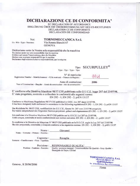 Documento della Dichiarazione di Zadar