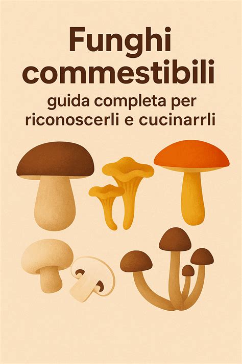 infografica sui funghi commestibili più diffusi