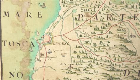 Mappa storica dell'estensione originaria della Diocesi di Pisa nel IV secolo