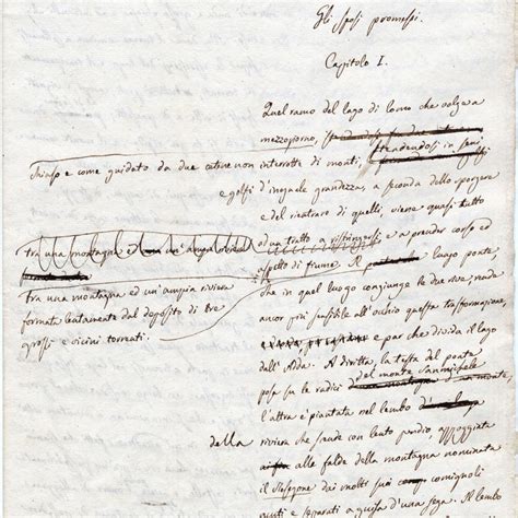 Manoscritti originali o bozze dell'Iperione