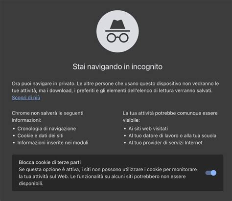 Schema: confronto tra navigazione standard e navigazione in incognito per la ricerca voli