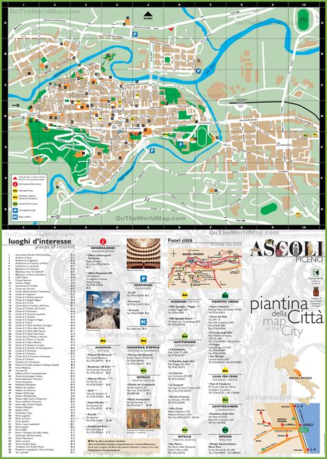 Mappa del centro urbano di Ascoli Piceno con evidenziata l'area di Piazza Immacolata soggetta alla nuova segnaletica.