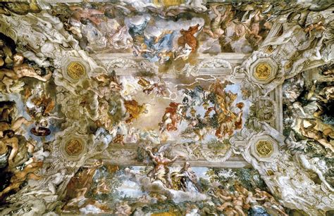 Dettaglio del soffitto di Palazzo Barberini - Trionfo della Divina Provvidenza