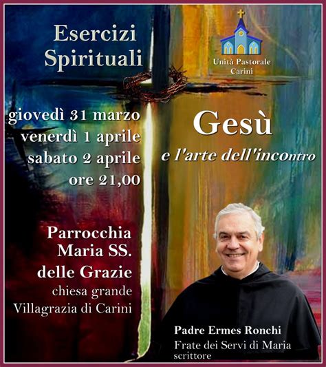 Padre Ermes Ronchi mentre tiene una meditazione