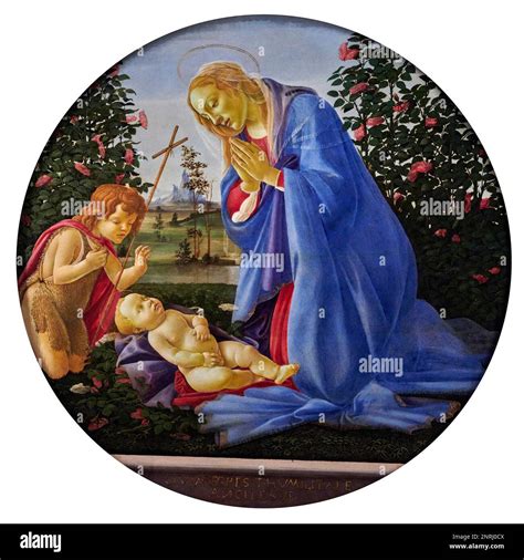 Veduta della Madonna adorante il Bambino di Giovanni Santi presso la National Gallery di Londra