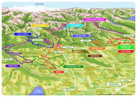 Mappa delle Valli Beriche con i punti delle parrocchie