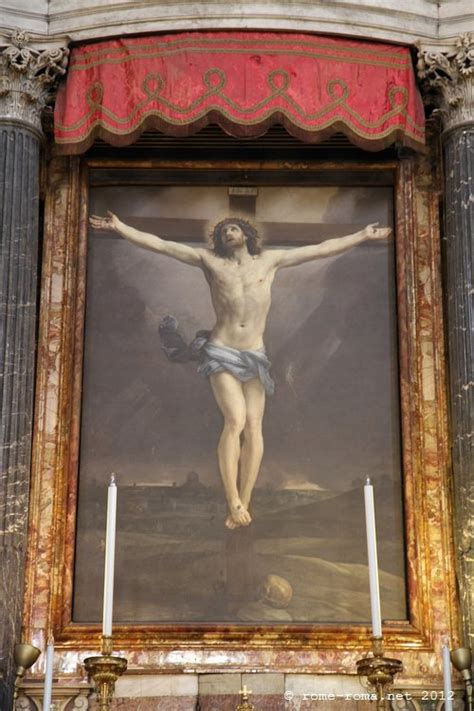 Crocifissione di Guido Reni a San Lorenzo in Lucina: Dettaglio del Cristo estatico