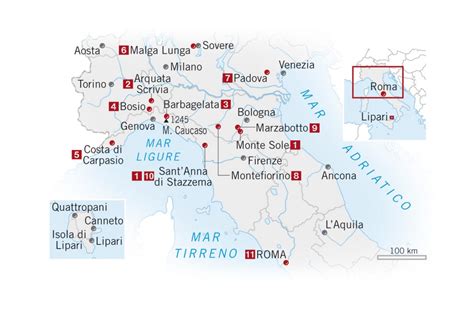 Mappa storica dei luoghi di Giovanna Antida: da Sancey-le-Long a Besançon, fino a Napoli, centro del suo apostolato.