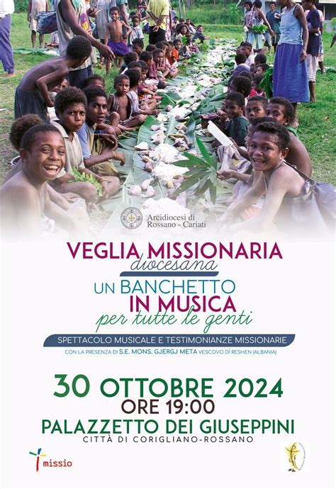 Foto d'archivio della veglia missionaria diocesana con la consegna del mandato ai missionari in partenza
