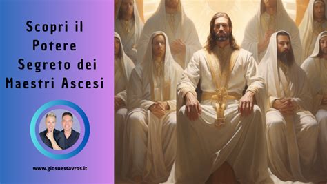 Illustrazione stilizzata di Maestri Ascesi che irradiano luce