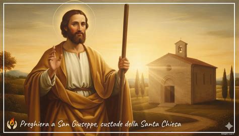 Illustrazione classica di San Giuseppe come Custode della Santa Famiglia