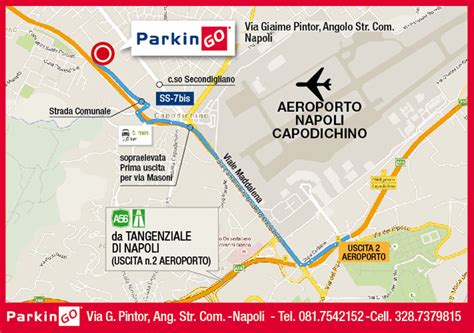 Mappa dell'aeroporto di Napoli Capodichino con indicazioni del terminal e parcheggi