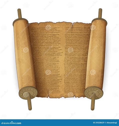 Illustrazione di antichi testi biblici o rotoli con elementi moderni