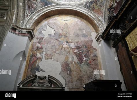 Affresco di Ferruccio Ferrazzi nella volta dell'abside di sinistra