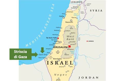 Mappa dell'antico Israele con l'ubicazione del Tabernacolo