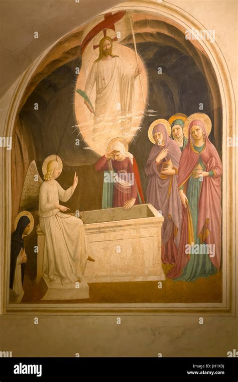 illustrazione della risurrezione di Cristo con persone che celebrano
