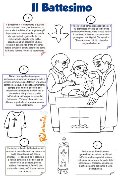 illustrazione di un battesimo con l'unzione del catecumeno