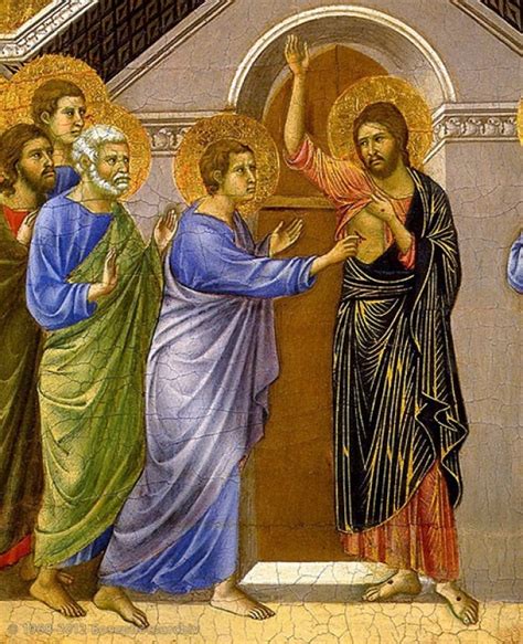 Gesù che mostra le ferite a Tommaso, con gli altri apostoli presenti