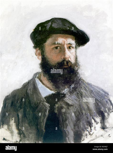 Ritratto di Claude Monet durante il periodo impressionista