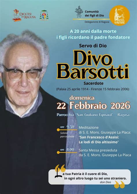 foto di Don Divo Barsotti o della sua comunità
