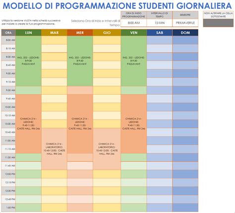 infografica sul programma giornaliero della novena con orari specifici