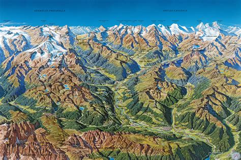 Mappa storica della bassa Val di Sole con evidenziate le posizioni di Castel Caldes e Rocca di Samoclevo