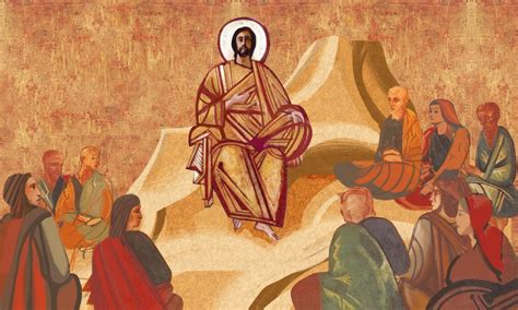Illustrazione biblica delle beatitudini e dei 