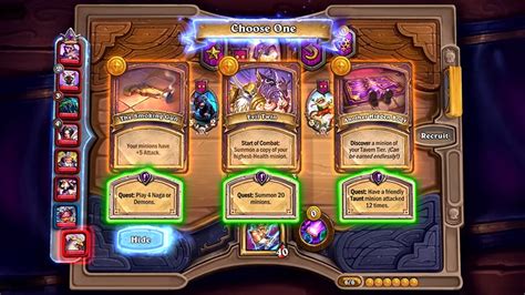 Hearthstone Battlegrounds, schermata di gioco con nuovi minion e l'eroe Elise l'Esploratrice