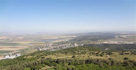 Vista panoramica del Monte Carmelo in Galilea