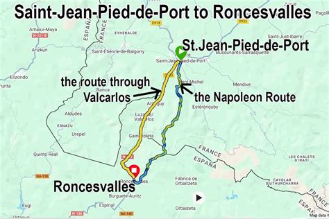 Veduta panoramica del percorso tra Saint-Jean-Pied-de-Port e Roncesvalles
