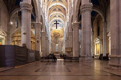 Dettaglio della Pala di San Martino nell'abside del Duomo di Legnago