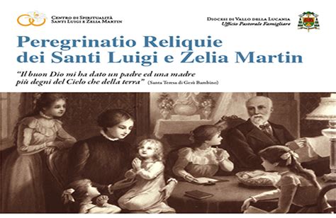 Illustrazione dei santi Luigi e Zelia Martin con i loro figli, tra cui Santa Teresa di Lisieux.