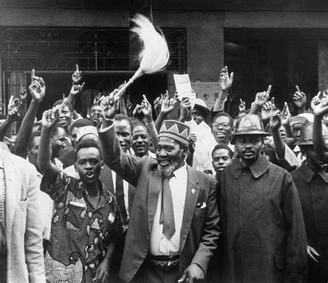 Ritratto storico di Jomo Kenyatta giovane.
