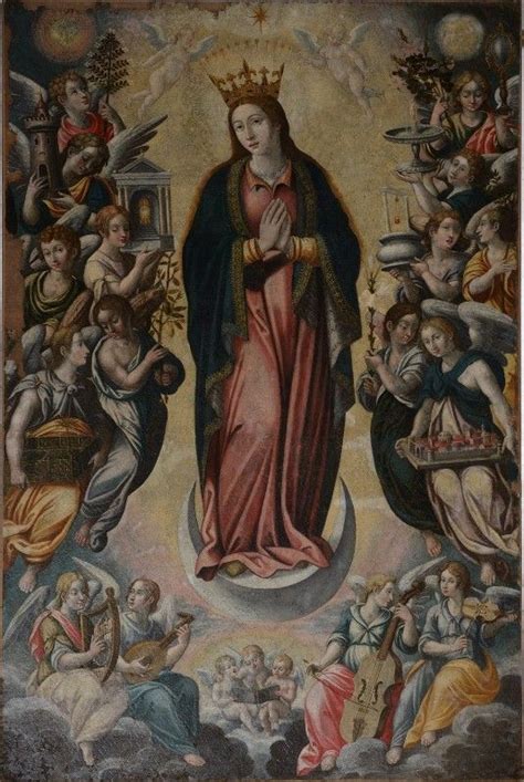 Dipinto dell'Immacolata Concezione con i simboli iconografici