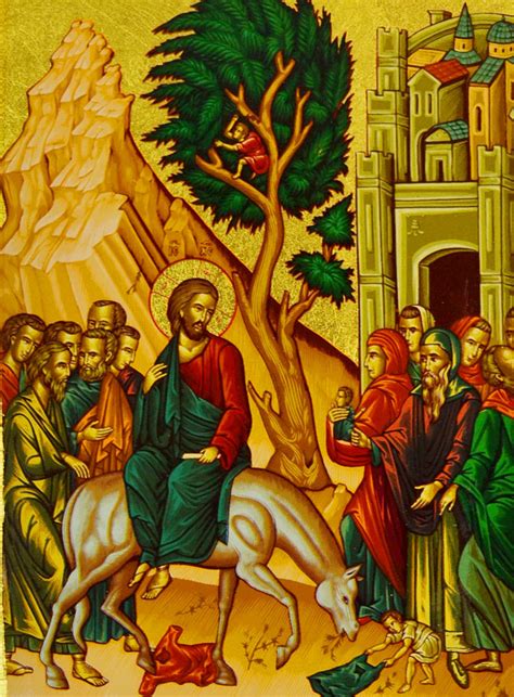Icona dell'Ingresso di Cristo a Gerusalemme