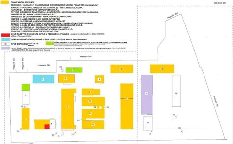 planimetria o schema degli spazi del complesso parrocchiale