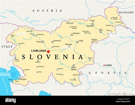 mappa dell'area di Gorizia e i suoi confini con la Slovenia