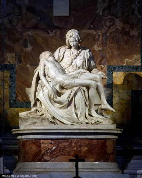 Foto della Pietà Rondanini di Michelangelo