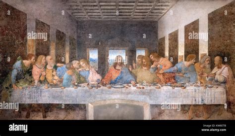 Interno del Refettorio con l'Ultima Cena e la Crocifissione