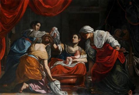 La Nascita della Vergine di Simon Vouet nella chiesa di San Francesco a Ripa, Roma