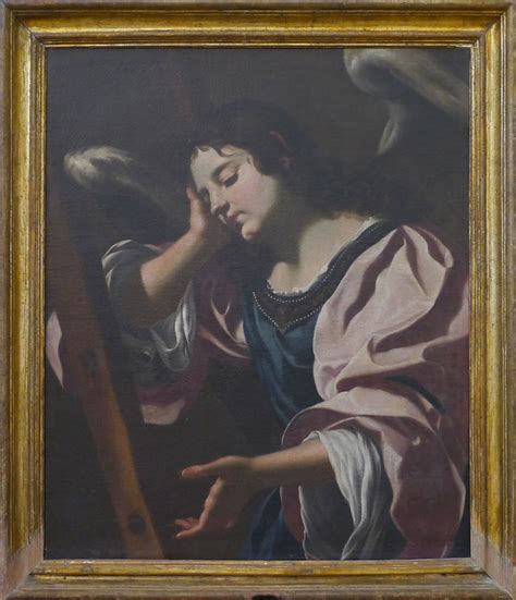 Angelo con il simbolo della Passione di ambito di Simon Vouet, Museo Tarantini Brindisi
