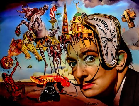Illustrazione biblica di Salvador Dalí, esempio del suo stile surrealista