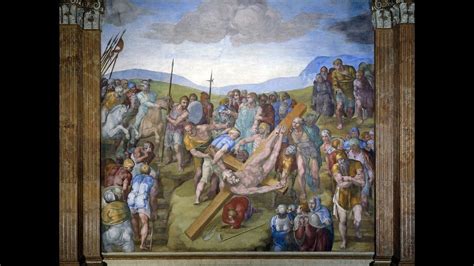 Affresco della crocifissione di San Pietro