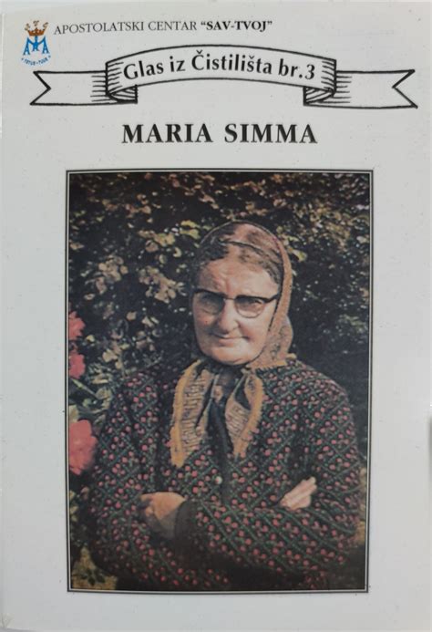 Ritratto fotografico di Maria Simma in età avanzata