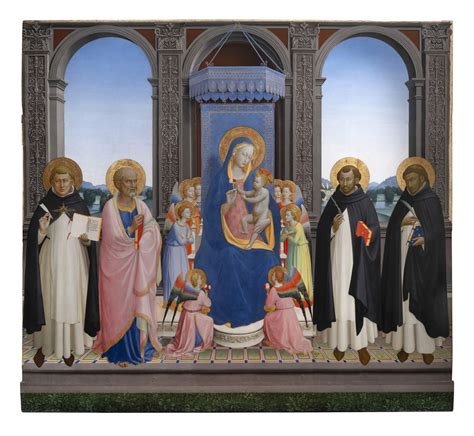 Dettaglio di un'opera del Beato Angelico raffigurante i Santi Cosma e Damiano o il miracolo della gamba nera.